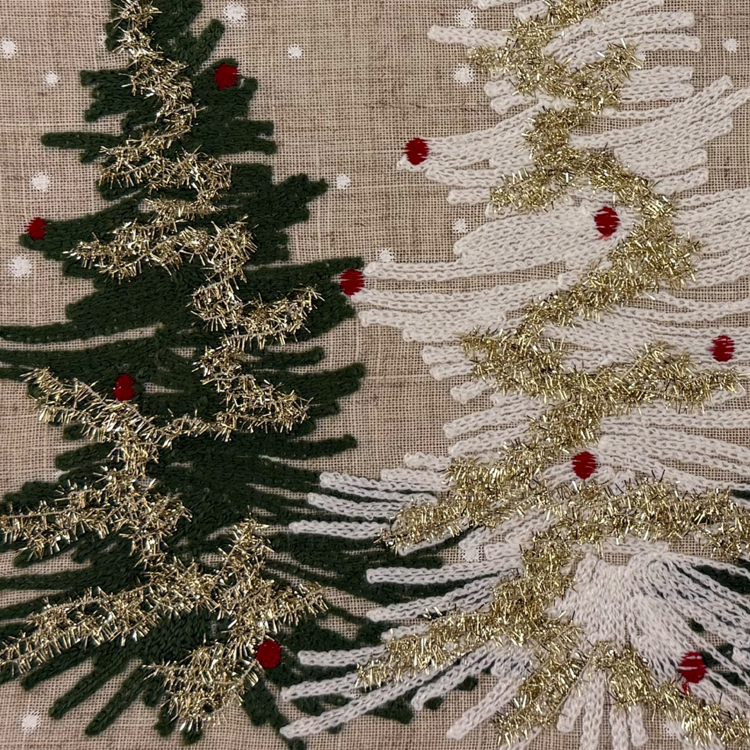 slide 3 of 4, December Home Red Christmas Tree Wonderland Runner, 14 In X 72 In, Multi, 14 x 72