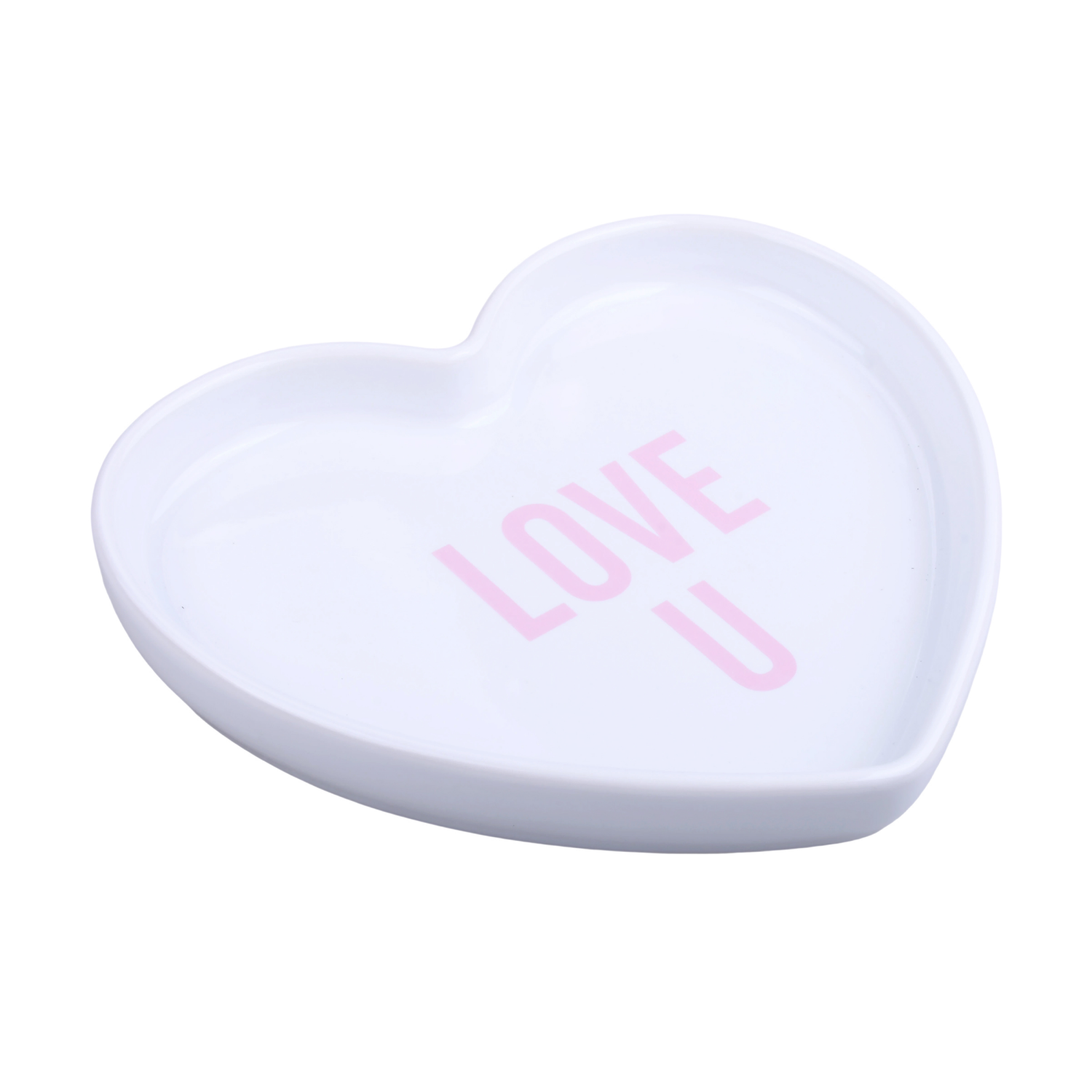 slide 4 of 6, Meijer Corporate Seasonal Mcs Val Ceramic App Plate 6" White Asrt, 6 in