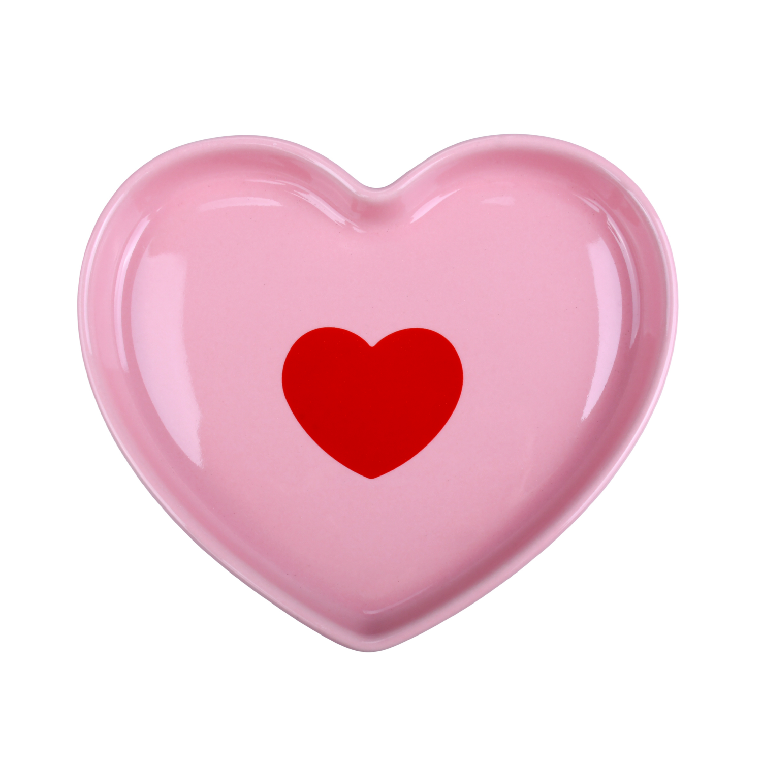 slide 6 of 6, Meijer Corporate Seasonal Mcs Val Ceramic App Plate 6" Pink Asrt, 6 in