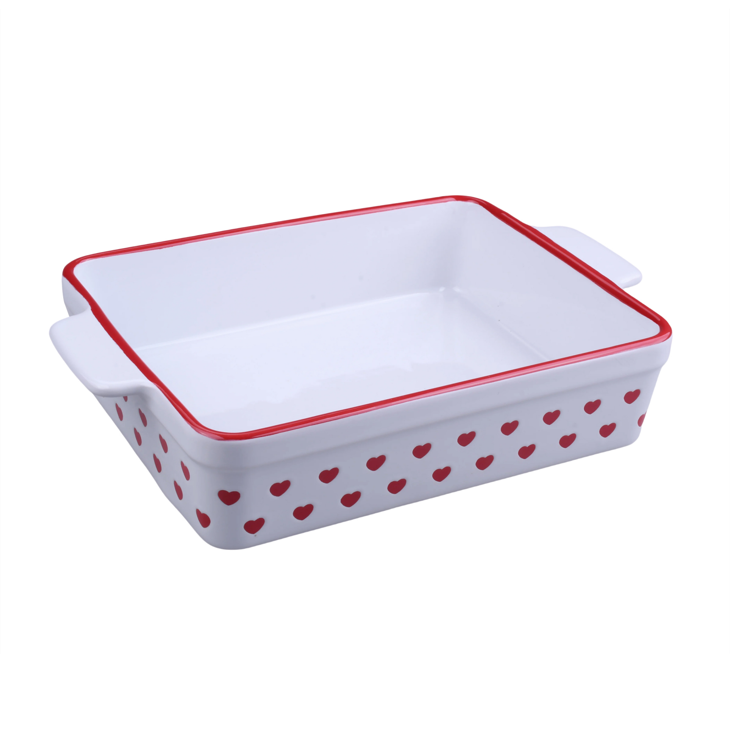 slide 3 of 3, Meijer Corporate Seasonal Ceramic Rectangle Baker White, 10.75 x 8.5 in