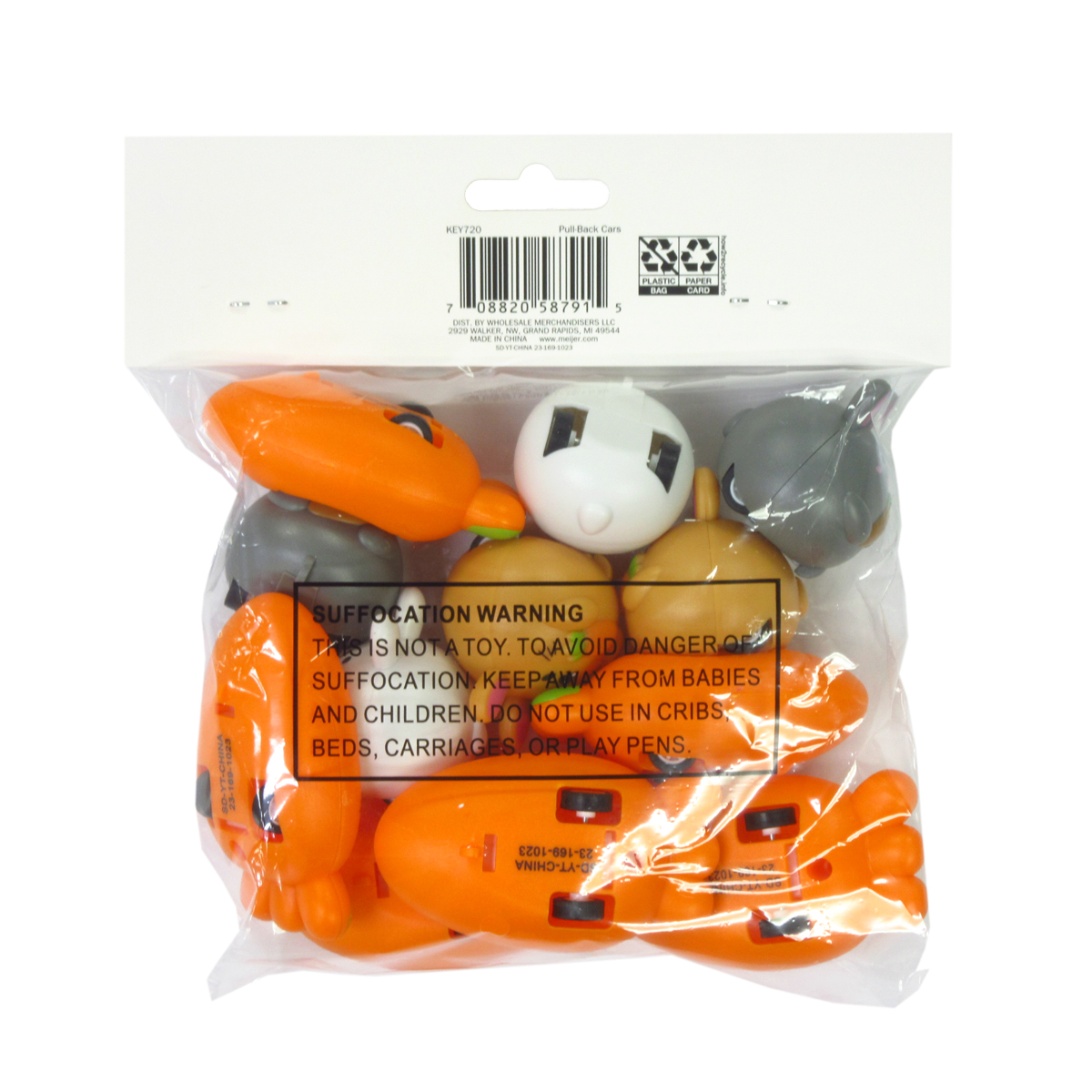 slide 2 of 2, Meijer Corporate Seasonal Easter Bunny Carrot Pull Back Car, 12 ct