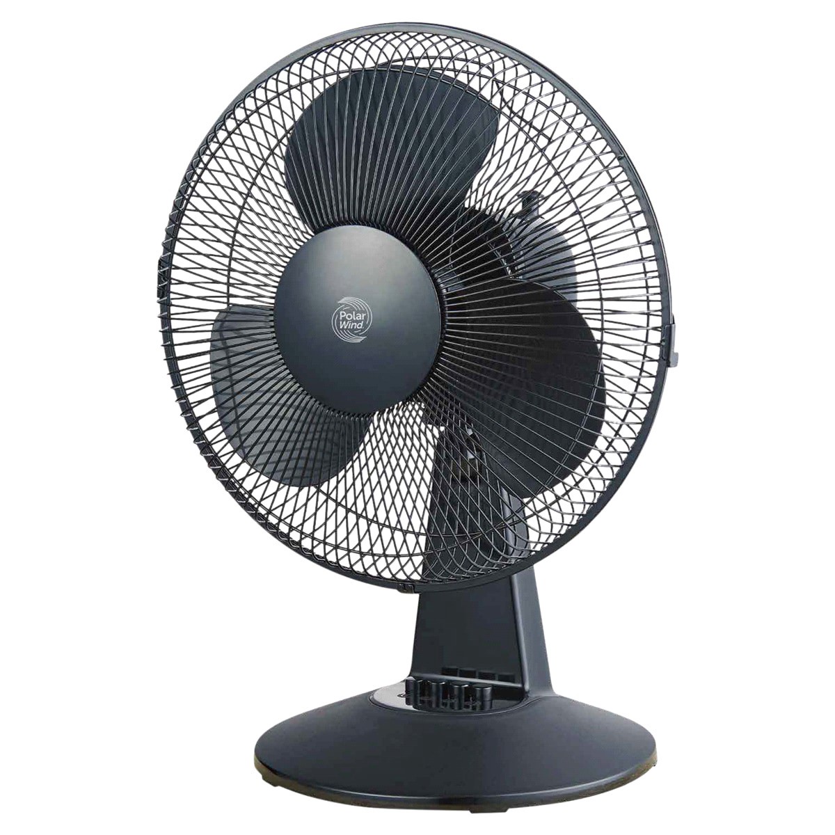 slide 2 of 2, Polar Wind 12'' Black Desk Fan, 12 in
