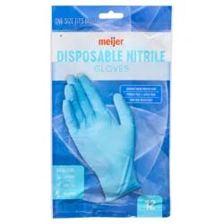 Meijer Disposable Nitrile Gloves One Size Fits Most