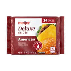 Meijer Deli Deluxe American Cheese Slices, 16 Oz