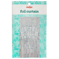 Mjr Silver Disco Foil Curtain