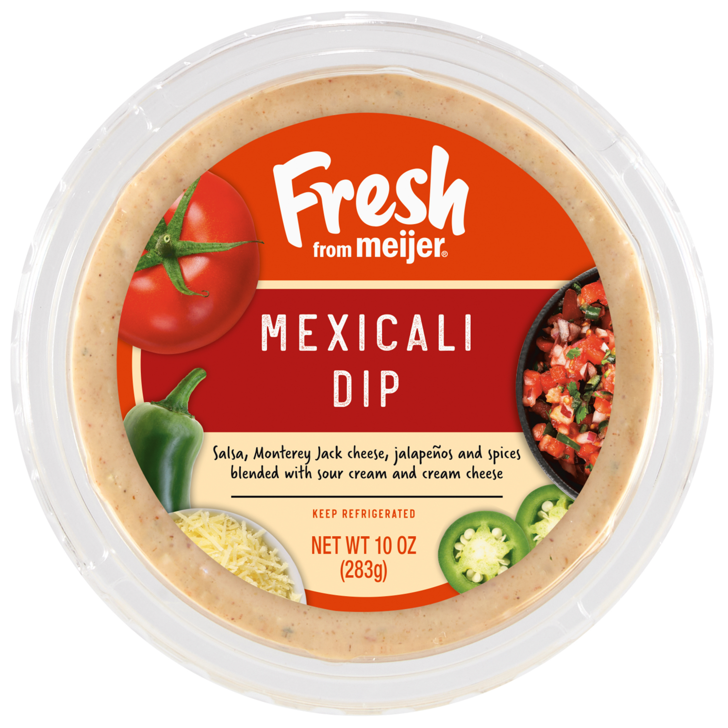 slide 3 of 3, Fresh from Meijer Mexican Style Dip, 10 oz