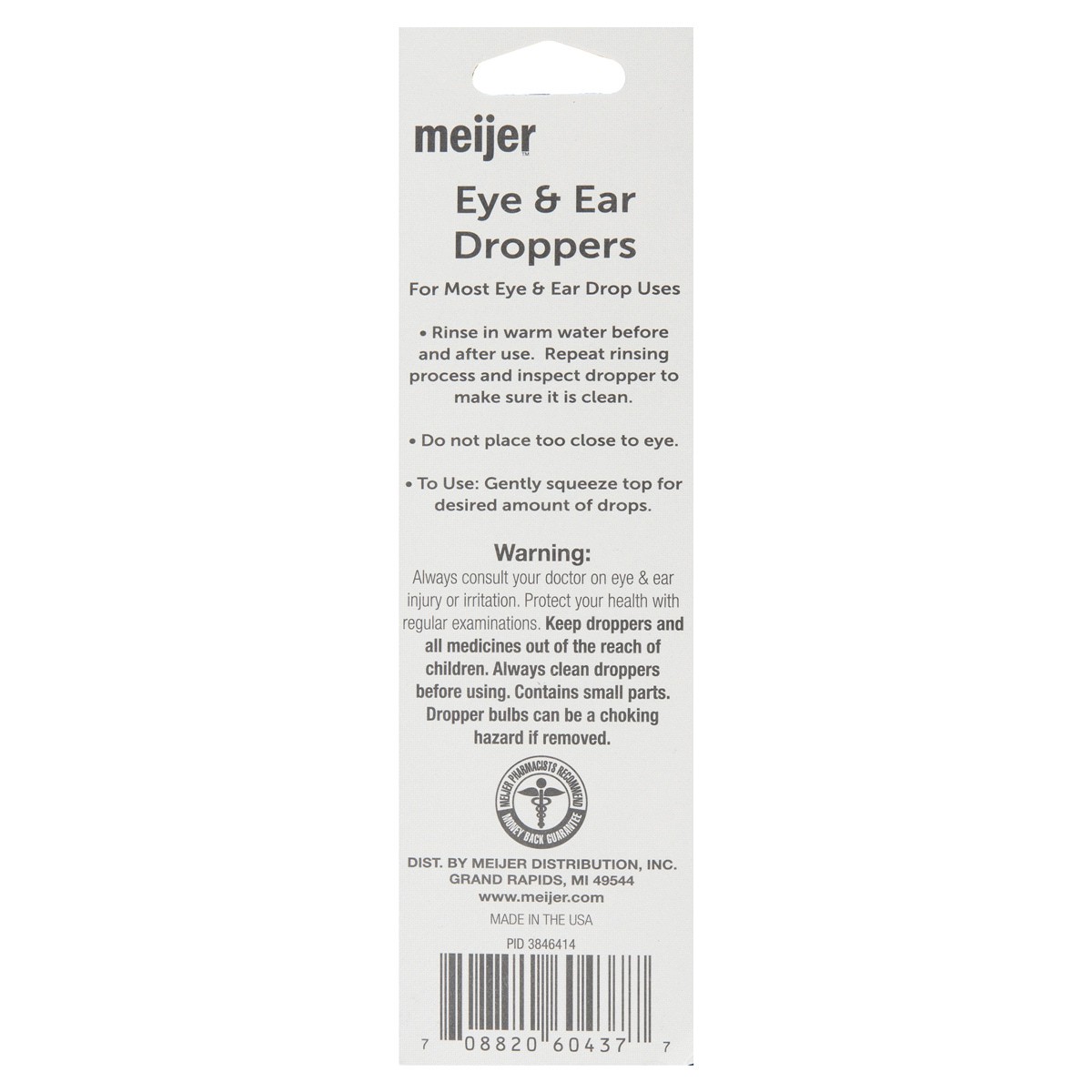 slide 2 of 2, Meijer Eye & Ear Glass Droppers, 2 ct