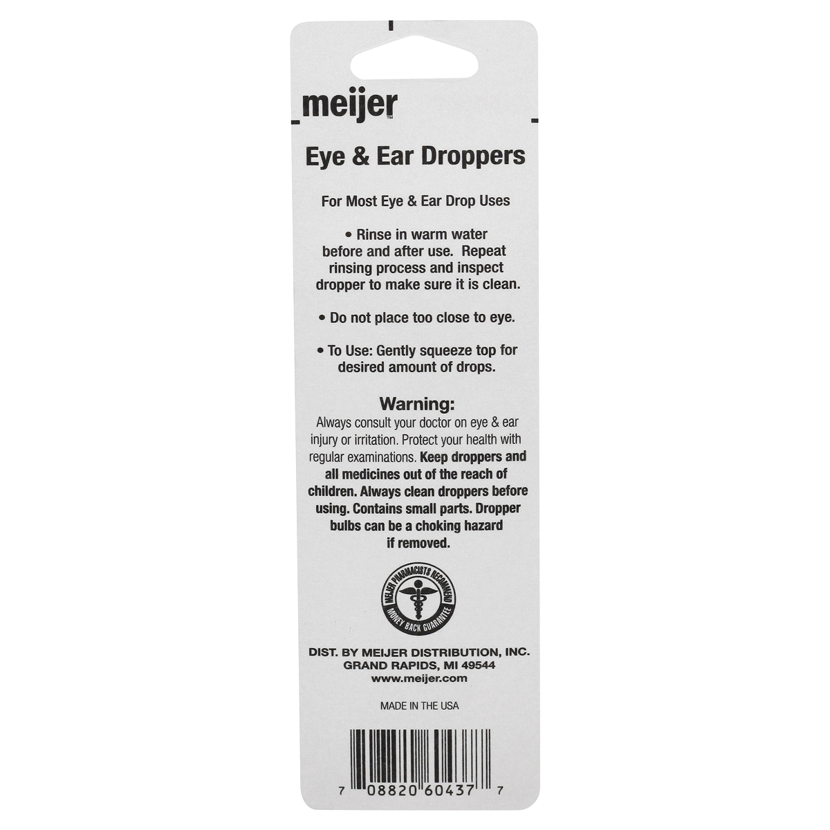 slide 2 of 2, Meijer Eye & Ear Glass Droppers, 2 ct
