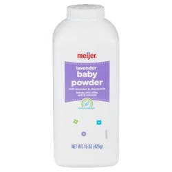 Meijer Baby Powder W/lavender & Chamomile 15 Oz