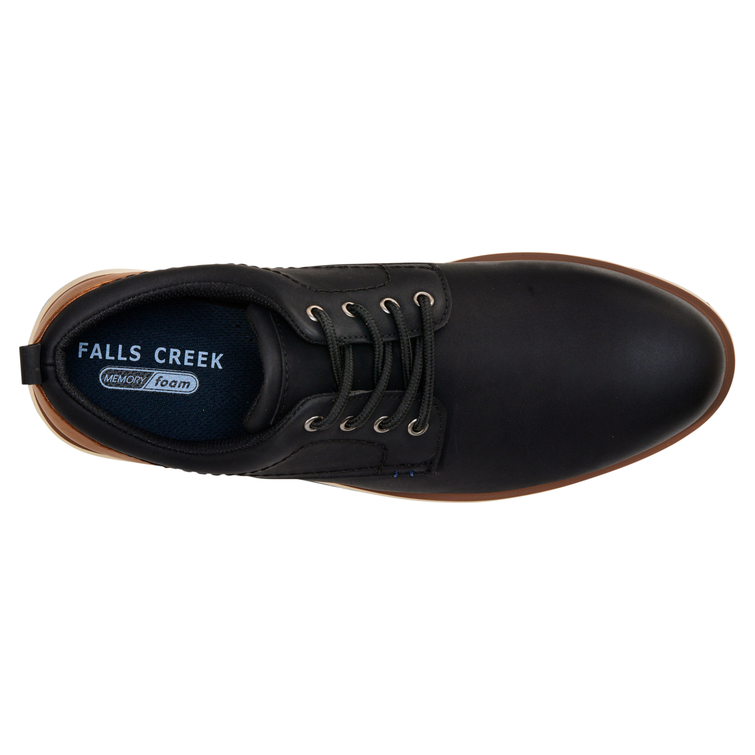 slide 6 of 6, Falls Creek Mens Brody Casual, Black, Size 12, Size 12