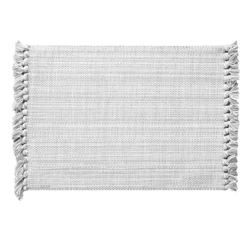 Room & Retreat Striated Stripe Placemat Gray