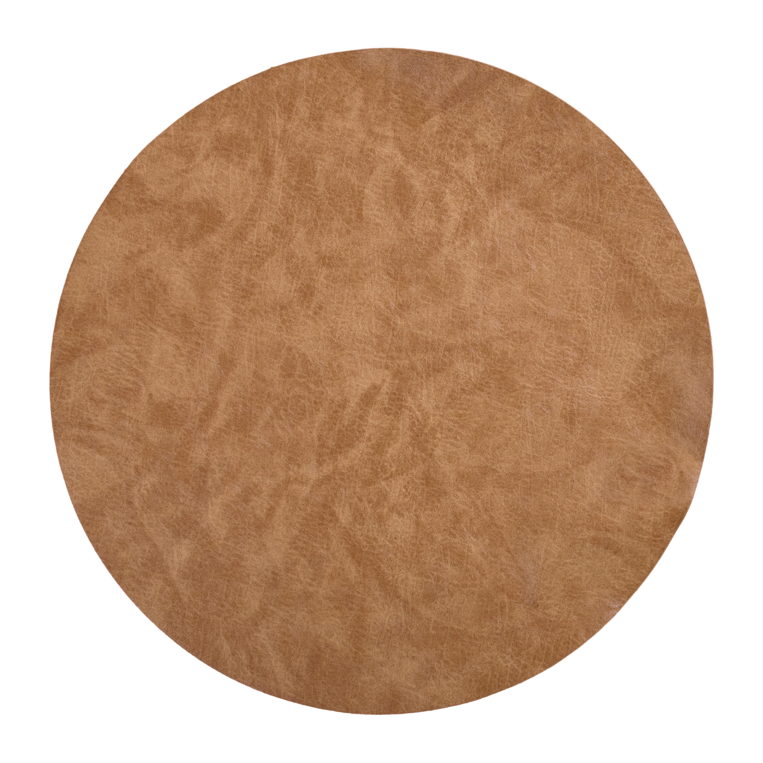 slide 1 of 1, Room & Retreat Round Faux Leather Placemat, 1 ct