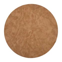 Room & Retreat Round Faux Leather Placemat