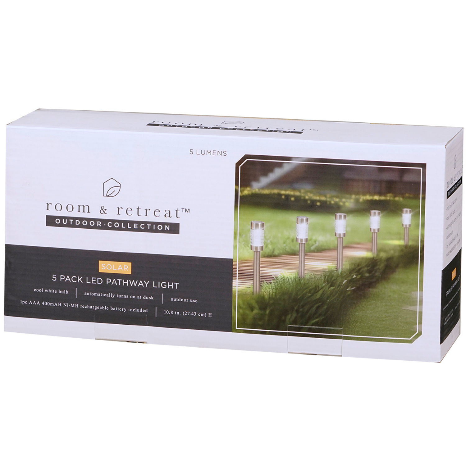 slide 2 of 2, ROOM & RETREAT RR Solar, Silver, 5 ct