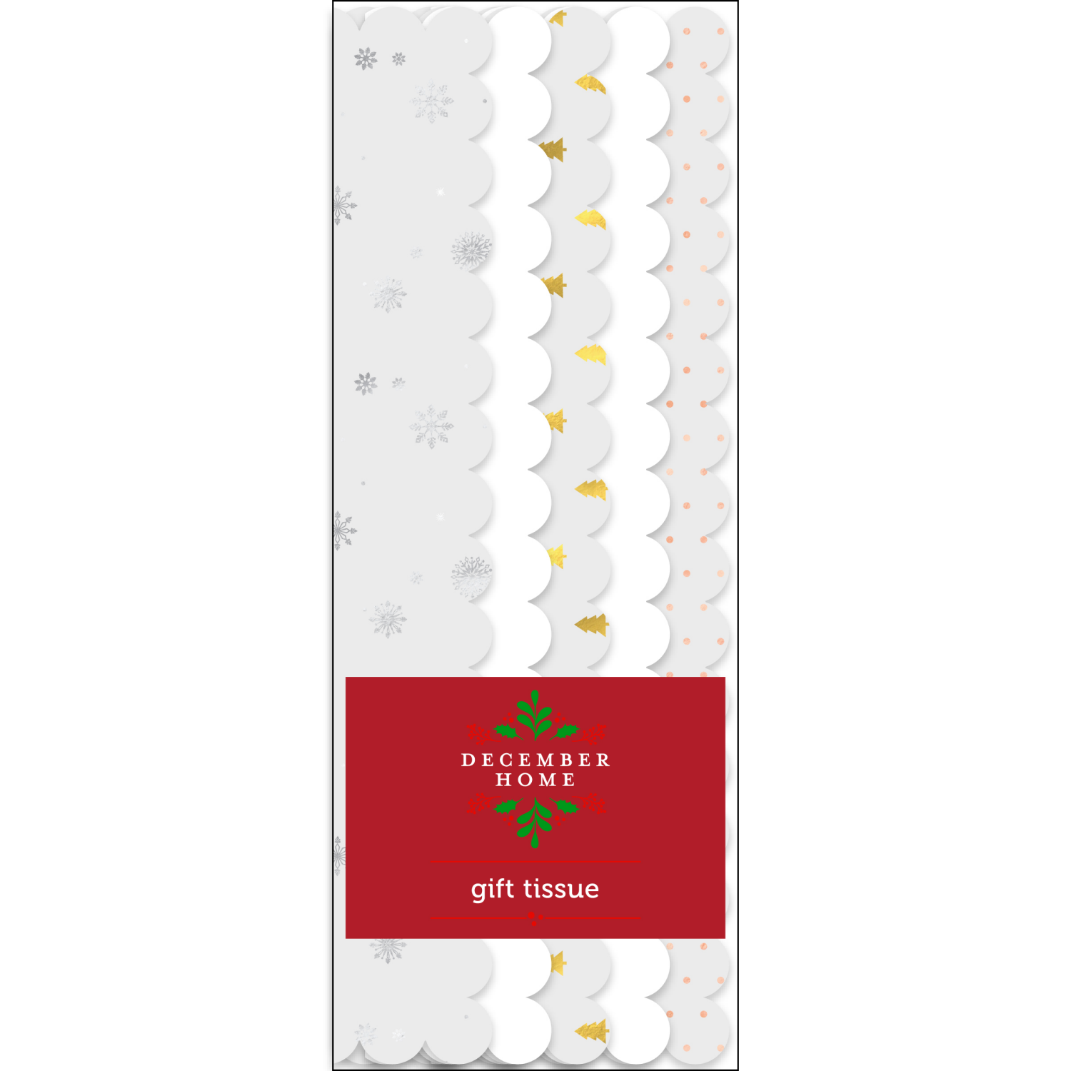 slide 1 of 1, December Home Hot Stamp Tissue Paper, 30 ct