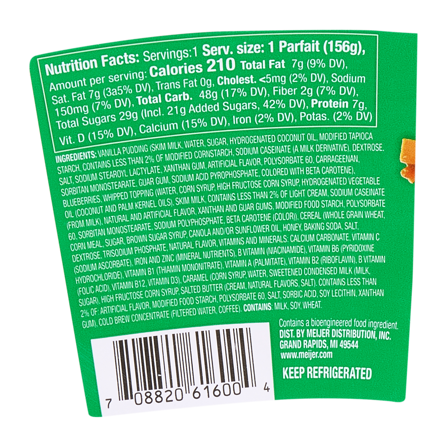 slide 2 of 2, Fresh from Meijer Yogurt Parfait, Cold Brew Caramel 5.5 oz., 5.5 oz