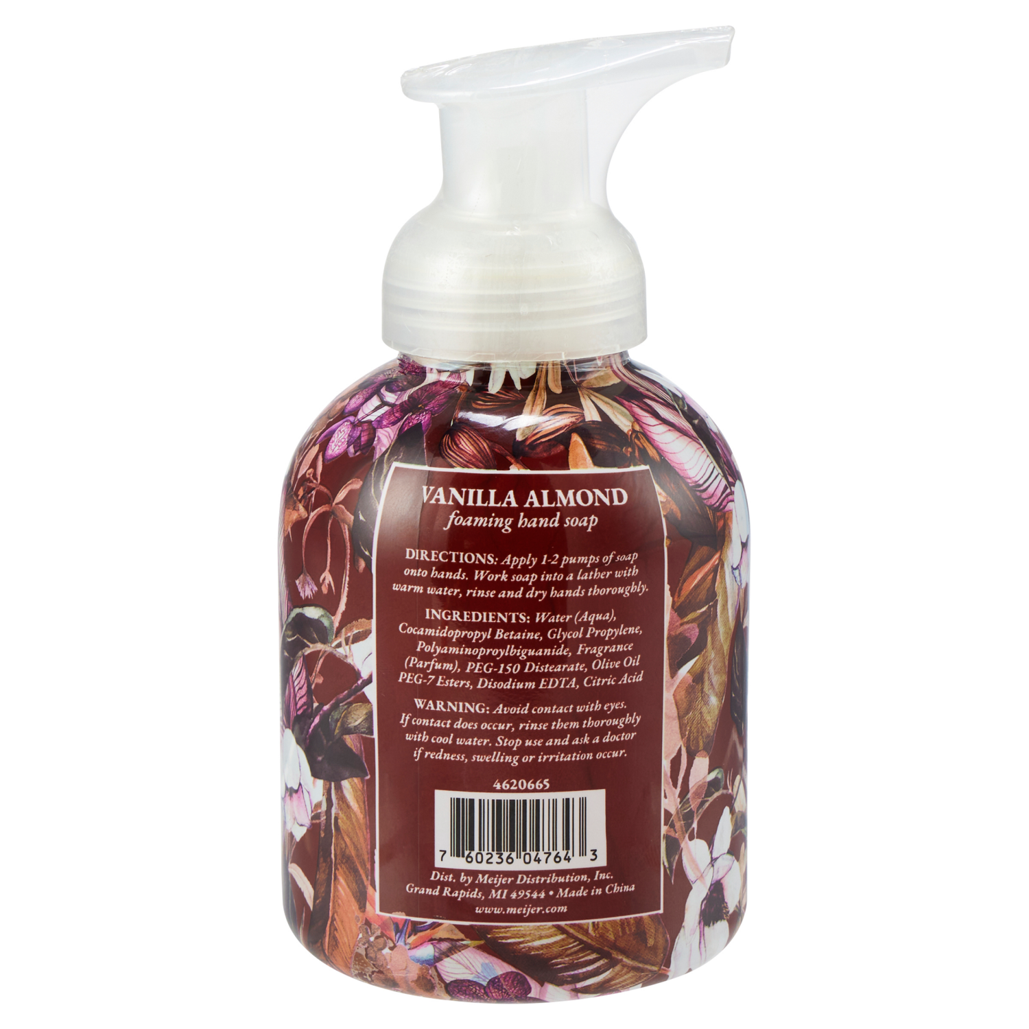 slide 2 of 4, Meijer Foaming Hand Soap, Vanilla Almond, 12.5oz, 12.5 oz