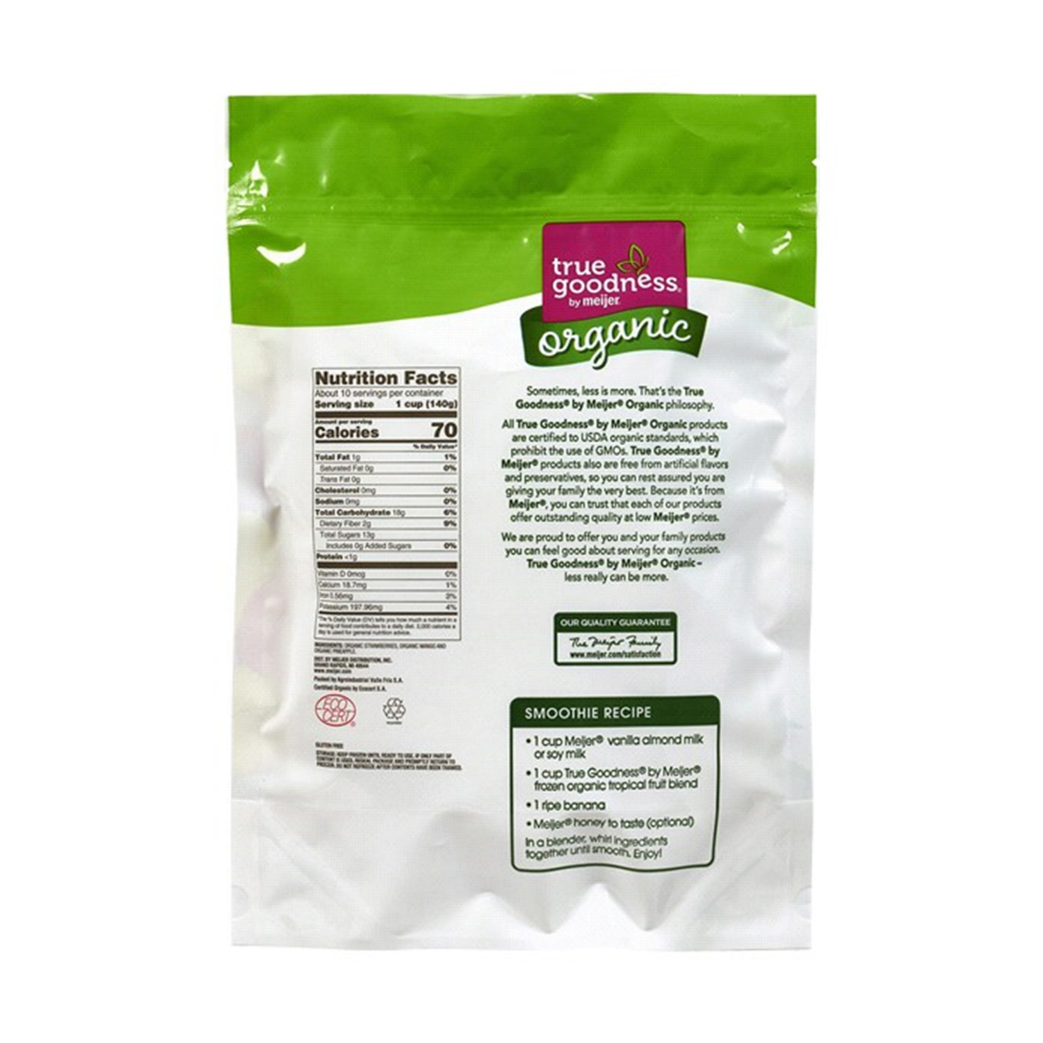 slide 2 of 2, True Goodness Organic Tropical Mix 48 Oz, 48 oz