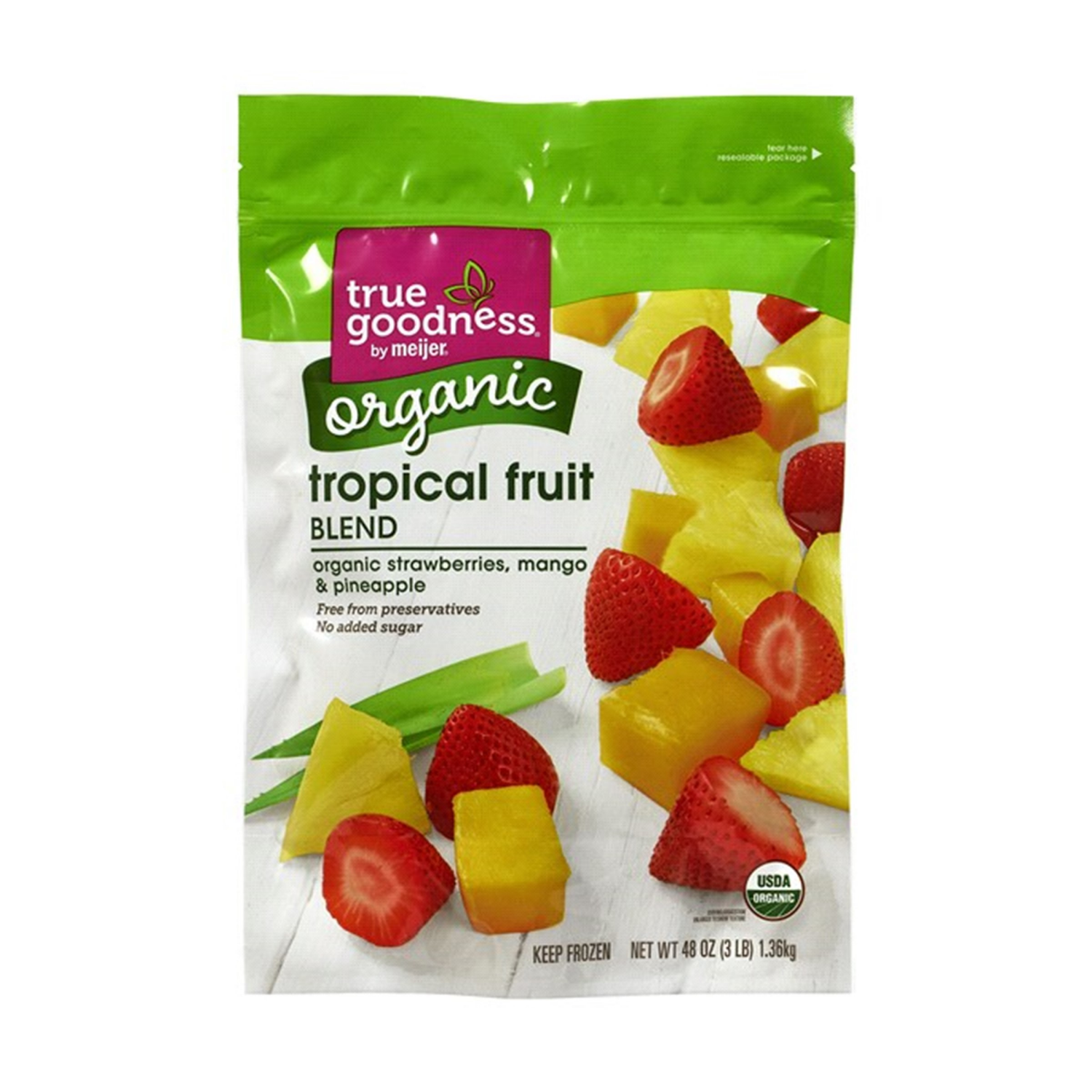 slide 1 of 2, True Goodness Organic Tropical Mix 48 Oz, 48 oz