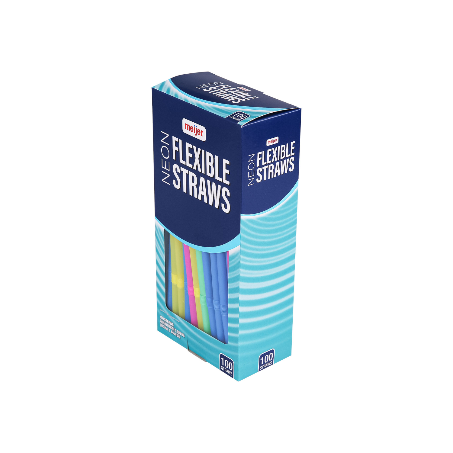 slide 4 of 6, Meijer Neon Flexible Straws, 100 ct, 100 ct