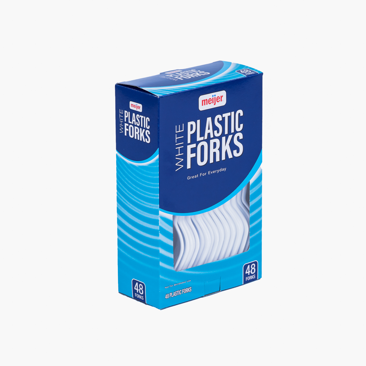 slide 5 of 6, Meijer Plastic Forks, White, 48 ct, 48 ct