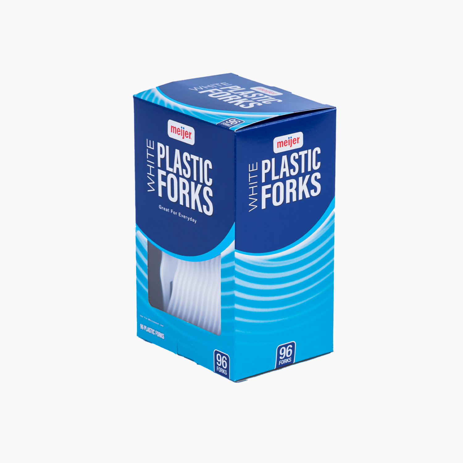 slide 4 of 6, MEIJER WHITE CUTLERY FORKS 96 CT, 96 ct