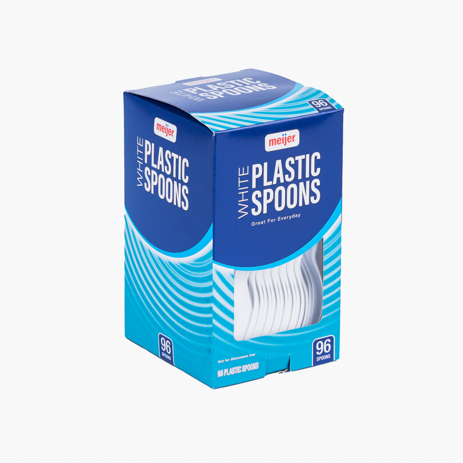 slide 5 of 6, MEIJER WHITE CUTLERY SPOONS 96 CT, 96 ct