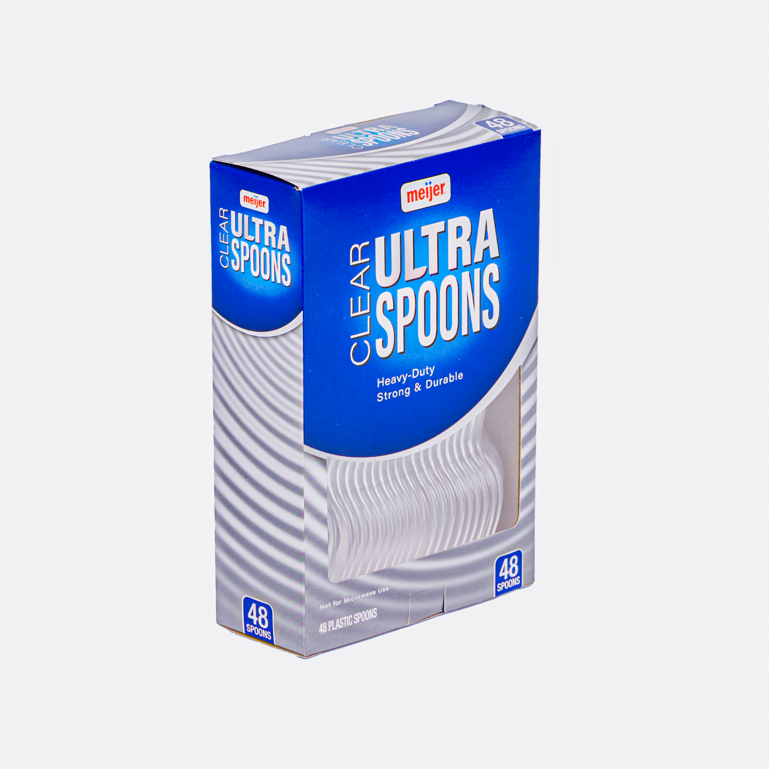 slide 5 of 6, Meijer Clear Ultra Spoons, 48 ct, 48 ct