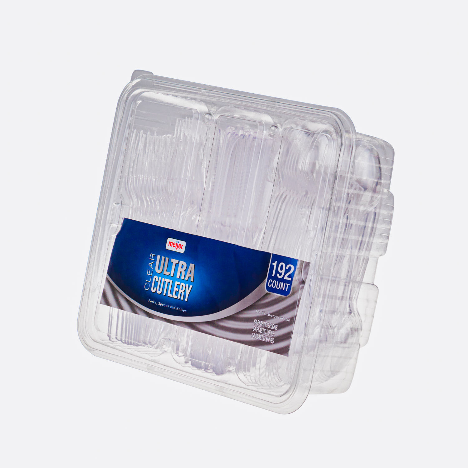 slide 4 of 6, Meijer Ultra Clear Cutlery Combo, 192 ct, 192 ct
