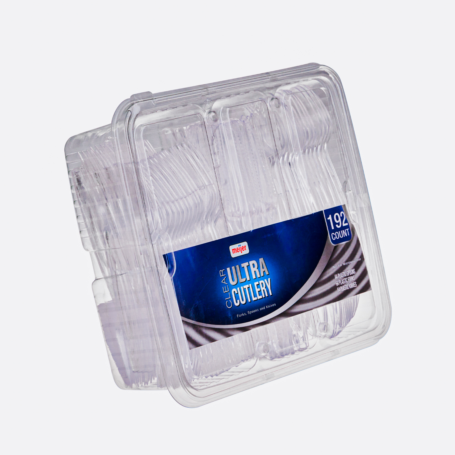 slide 5 of 6, Meijer Ultra Clear Cutlery Combo, 192 ct, 192 ct