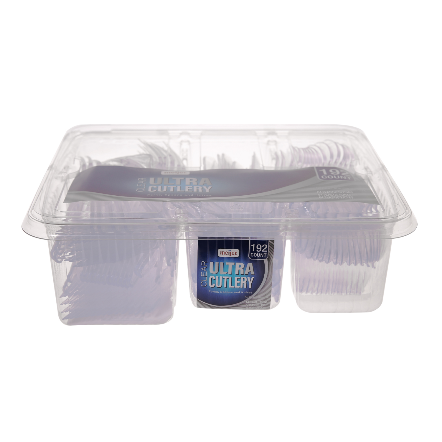 slide 6 of 6, Meijer Ultra Clear Cutlery Combo, 192 ct, 192 ct