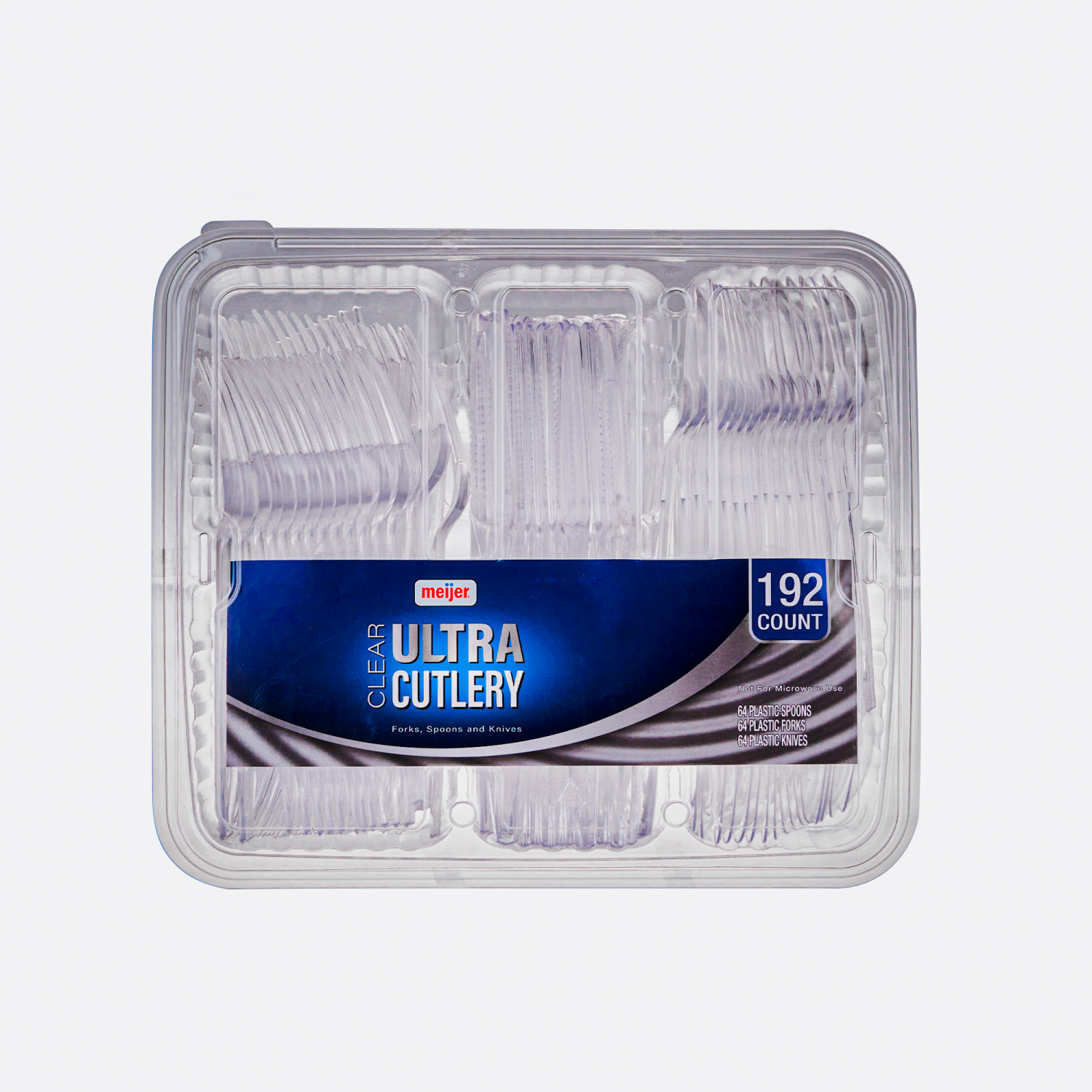 slide 1 of 6, Meijer Ultra Clear Cutlery Combo, 192 ct, 192 ct