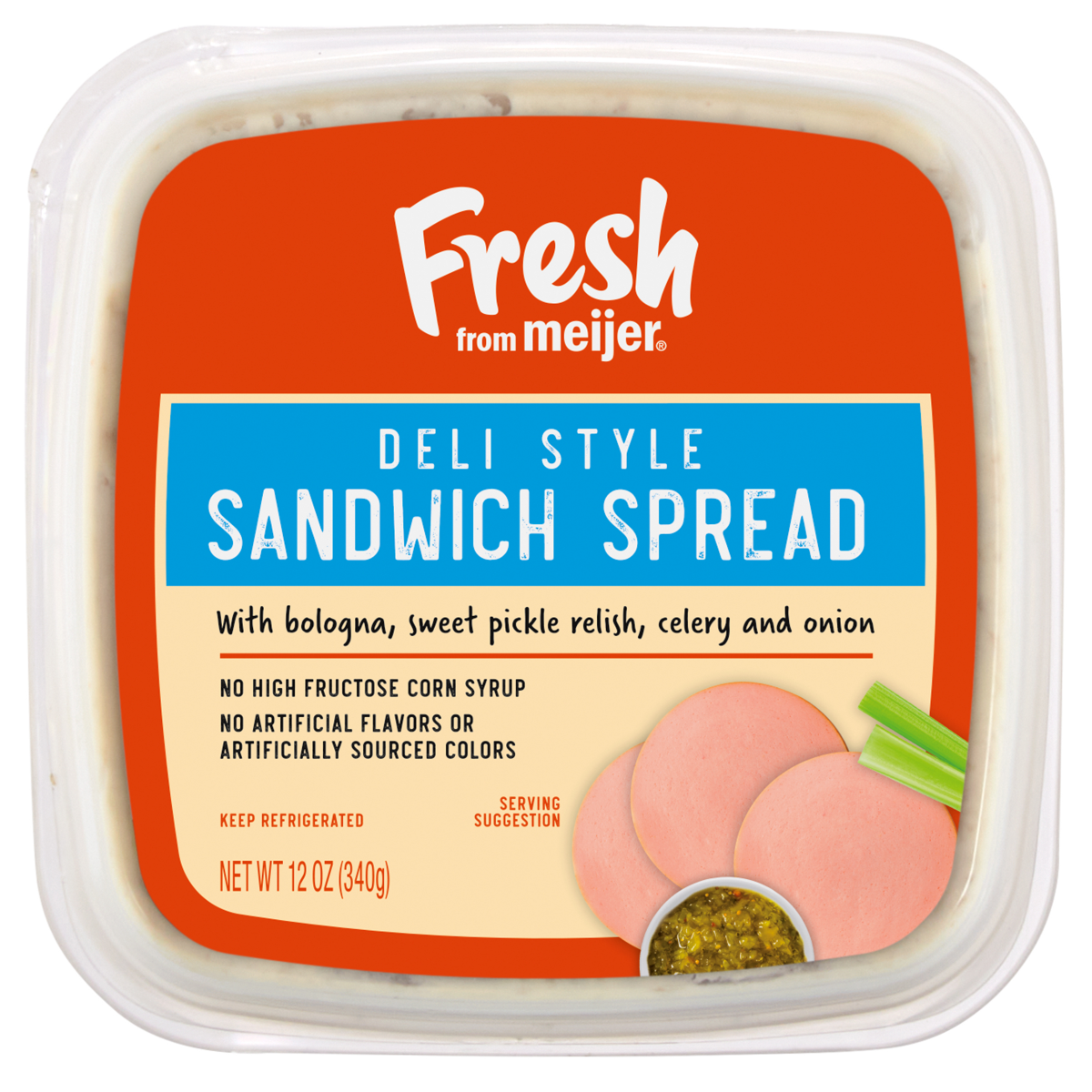 slide 5 of 13, Fresh from Meijer Deli Style Sandwich Spread, 12 oz, 12 oz