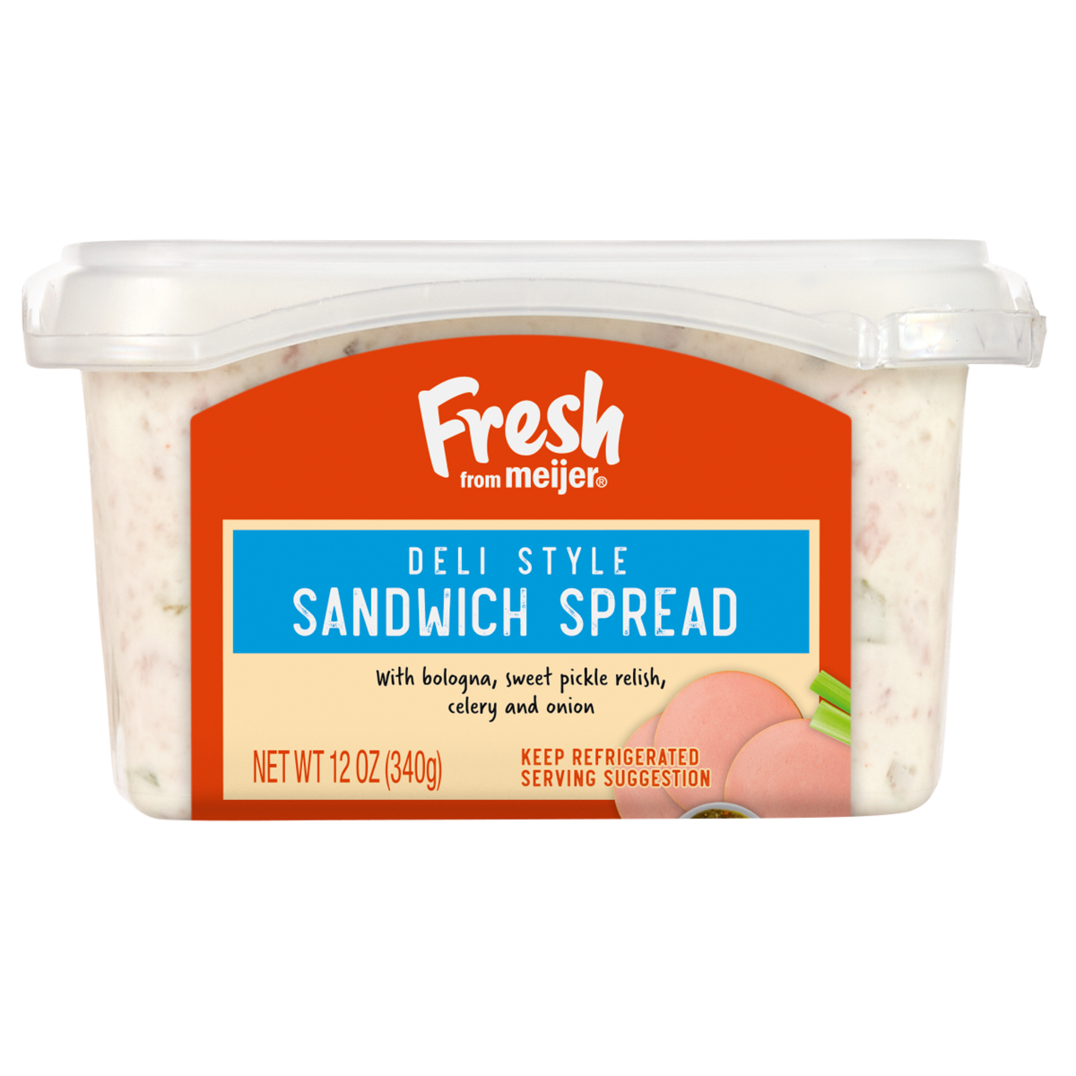 slide 1 of 13, Fresh from Meijer Deli Style Sandwich Spread, 12 oz, 12 oz