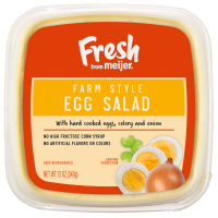 slide 3 of 13, Fresh from Meijer Farm Style Egg Salad, 12 oz., 12 oz