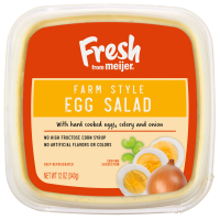 slide 3 of 13, Fresh from Meijer Farm Style Egg Salad, 12 oz, 12 oz