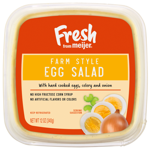 slide 4 of 13, Fresh from Meijer Farm Style Egg Salad, 12 oz., 12 oz