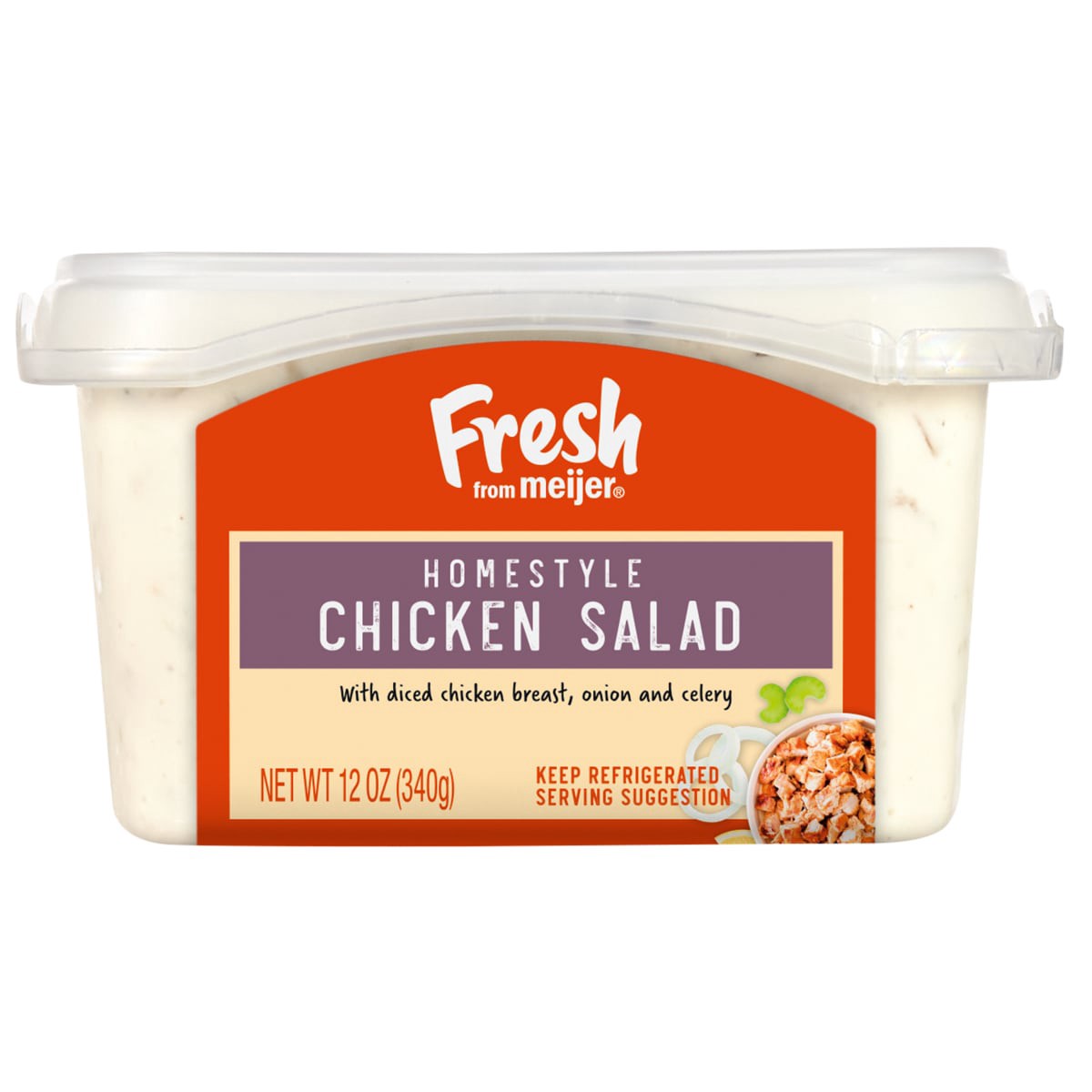 slide 1 of 2, Fresh from Meijer Homestyle Chicken Salad, 12 oz, 12 oz