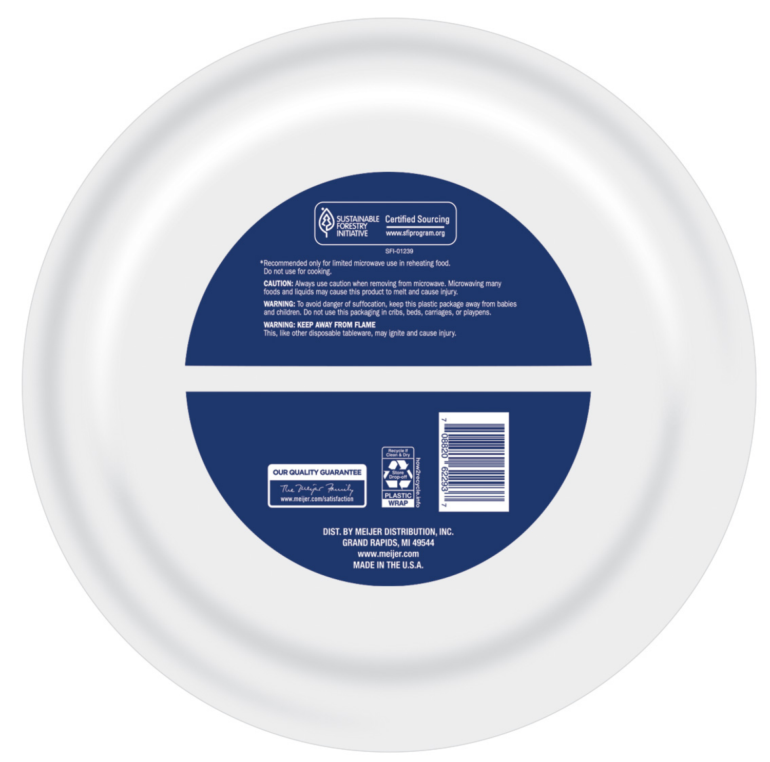 slide 2 of 3, Meijer 10'' Heavyweight Ultra Paper Plates, 44 ct
