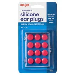 Silicone Kids Earplugs, 6 Pair