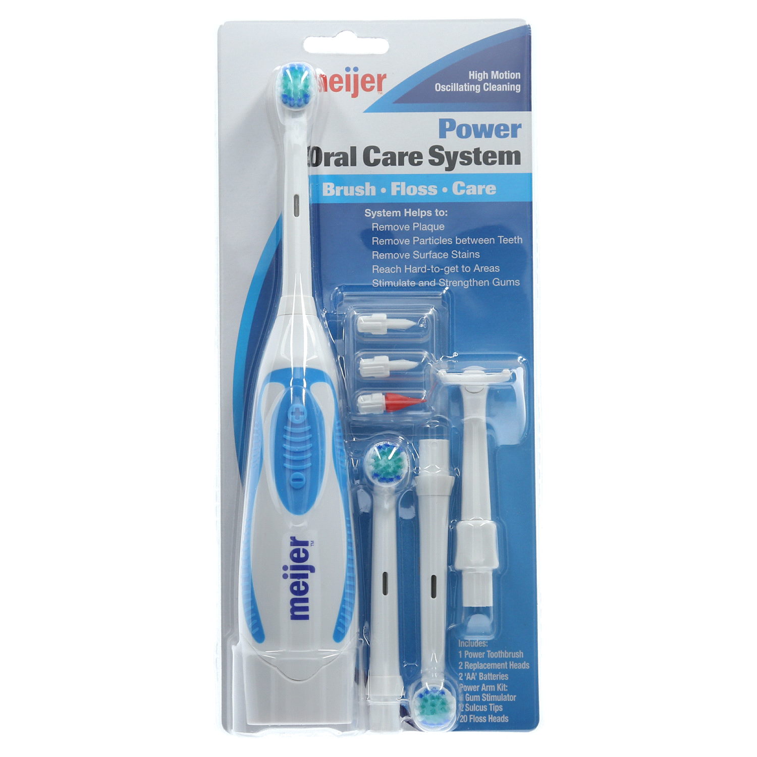slide 1 of 2, Meijer Power Oral Care System, 28 ct