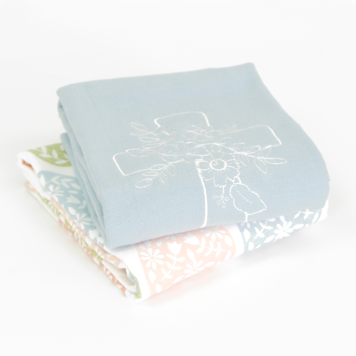 slide 2 of 2, Room & Retreat Seasonal Floral Cluster Eggs 2pc Kitchen Towel Set, 16 in x 26 in, 2 ct