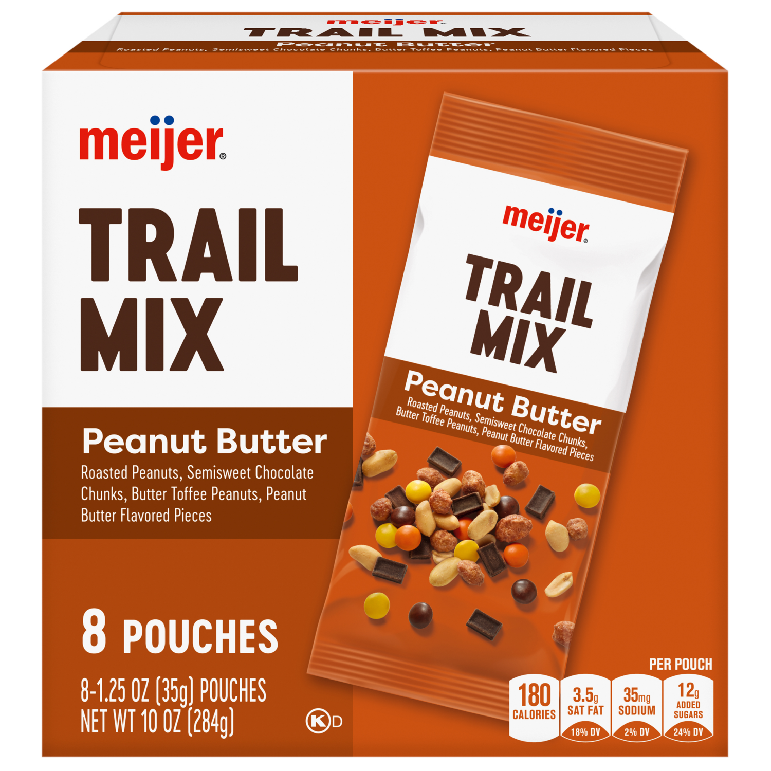slide 2 of 8, Meijer Peanut Butter Trail Mix, 8 Ct Multipack, 8 ct