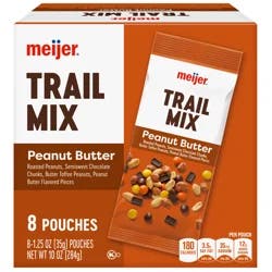 Meijer Peanut Butter Trail Mix, 8 Ct Multipack