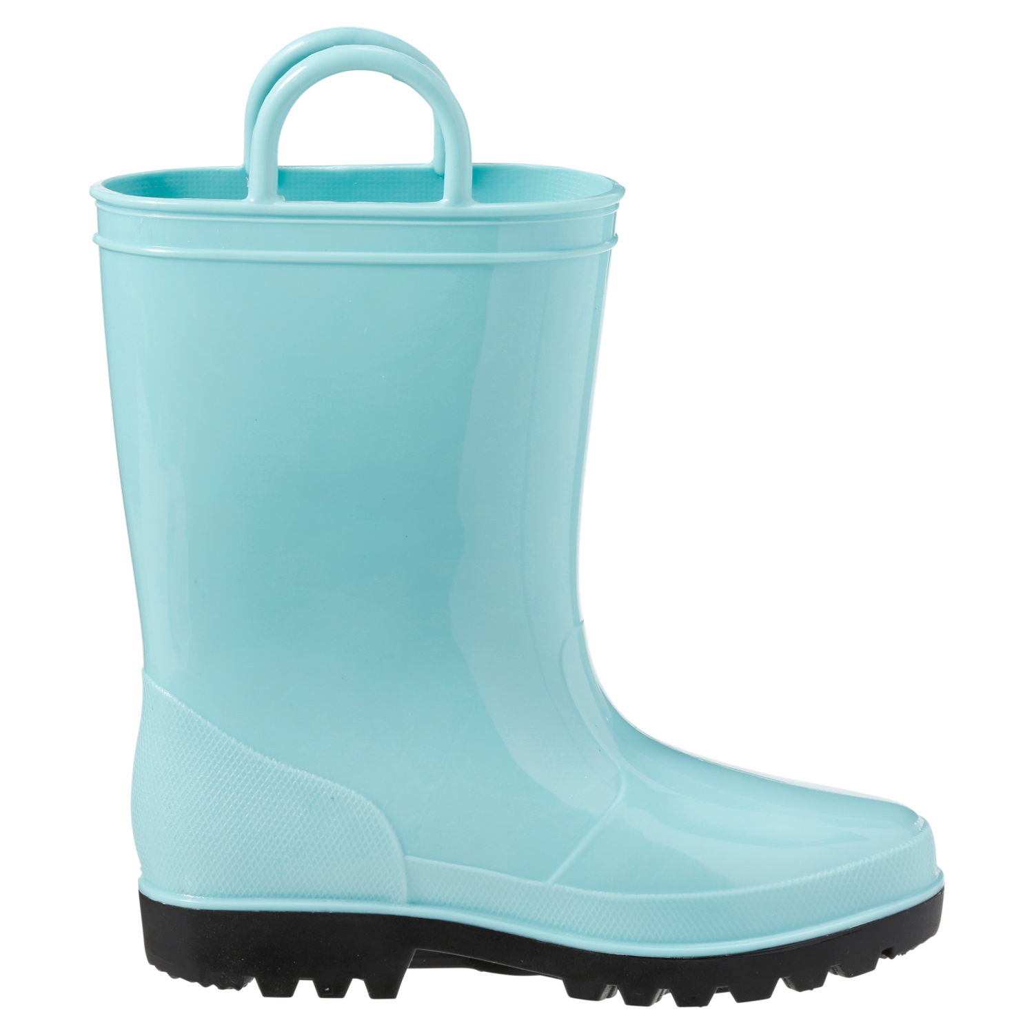 slide 5 of 6, Falls Creek Girls' Turquoise Rain Boot, Turquoise, Size 14, 13 gram