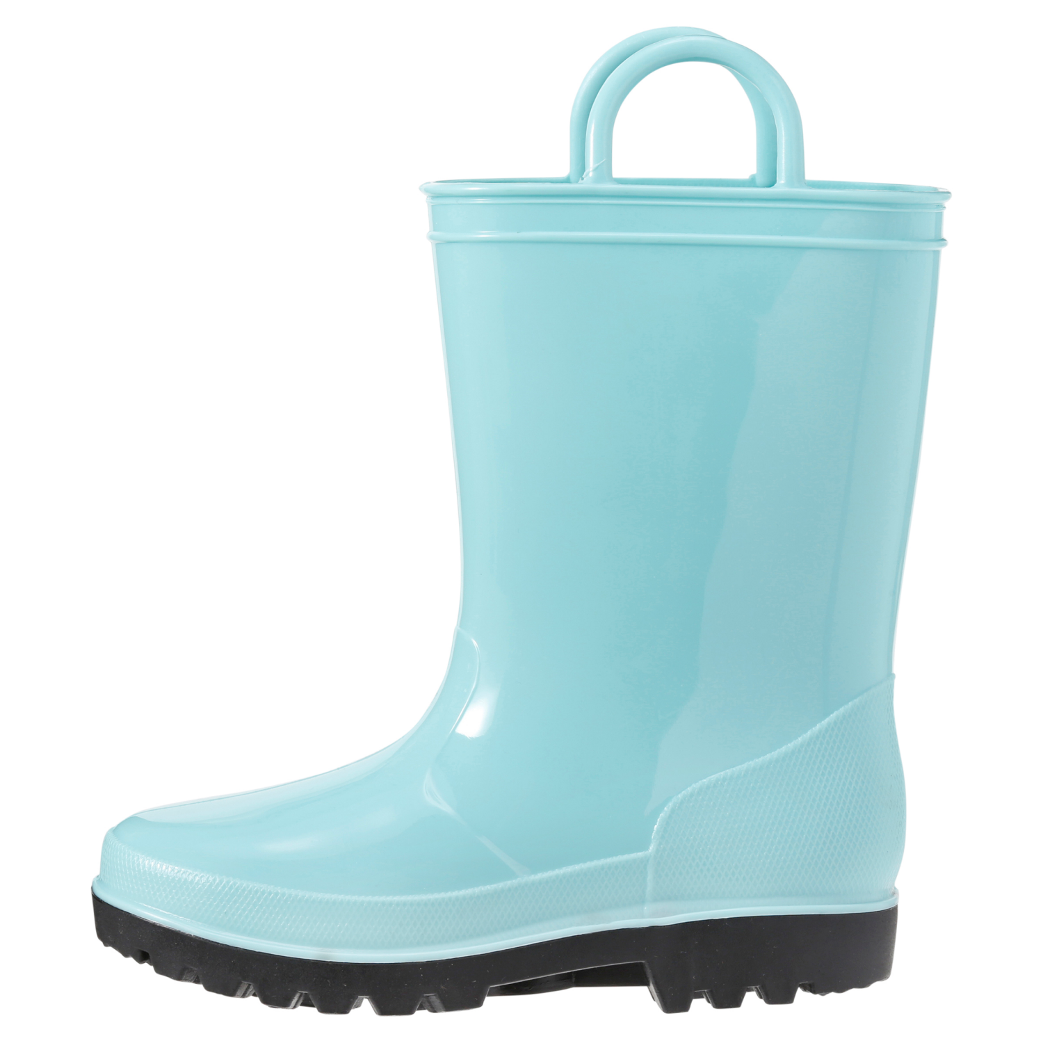 slide 4 of 6, Falls Creek Girls' Turquoise Rain Boot, Turquoise, Size 3, 2 gram