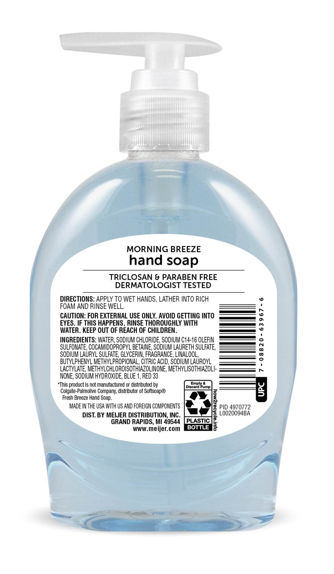 slide 2 of 2, Meijer Liquid Hand Soap, Morning Breeze, 7.5oz, 7.5 oz