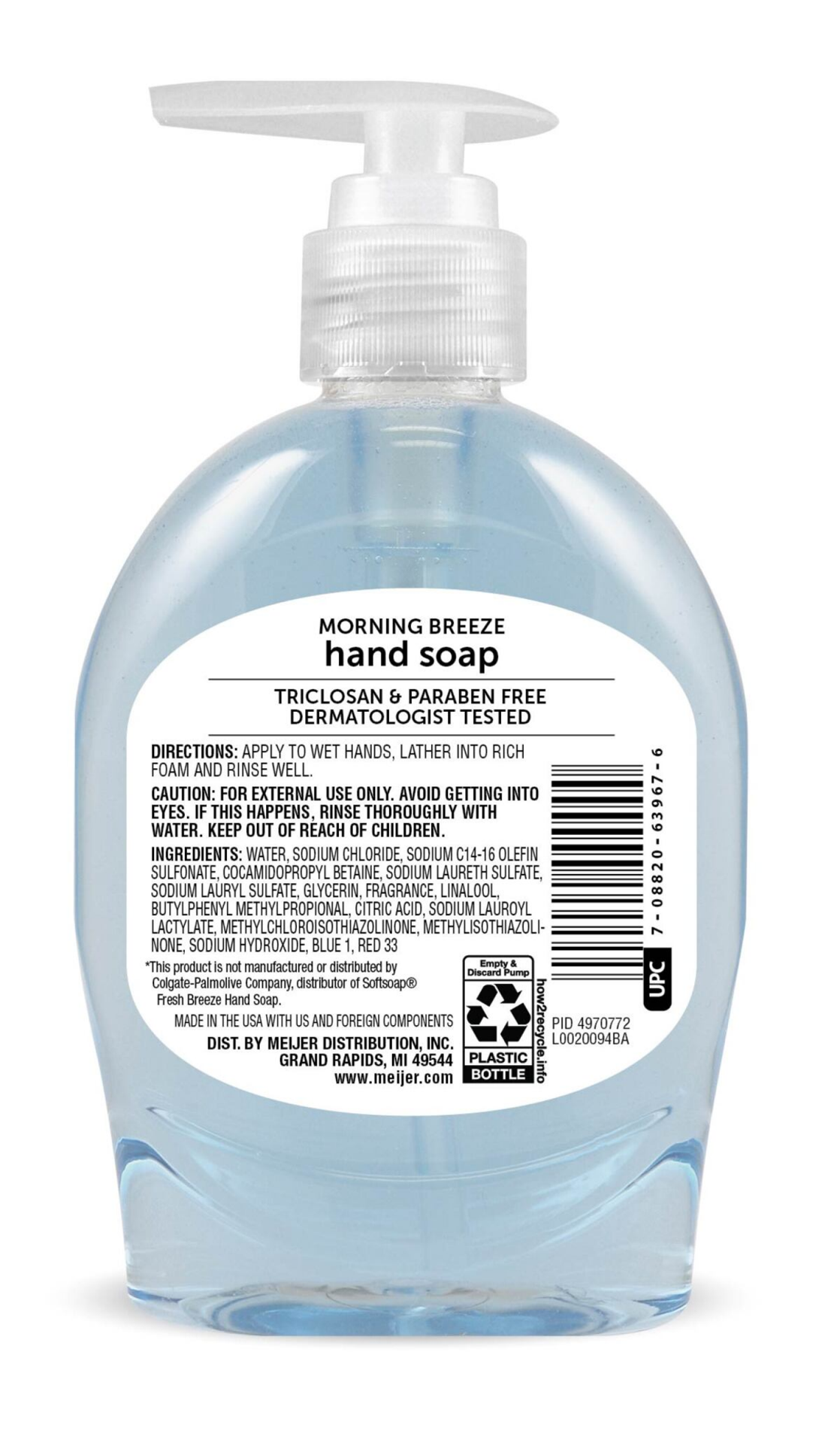 slide 2 of 2, Meijer Liquid Hand Soap, Morning Breeze, 7.5oz, 7.5 oz