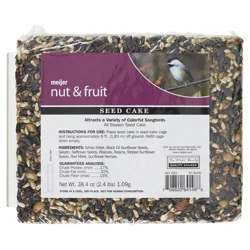 Meijer Nut & Fruit Seed Cake For Wild Birds, 2.4 Lb