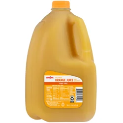 Meijer No Pulp Orange Juice, Gallon - 1 gal